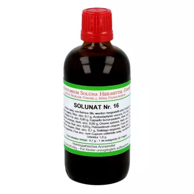 SOLUNAT Nr. 16 dråper, 100 ml SOLUNAT Nr. 16 dråper, 100 ml
