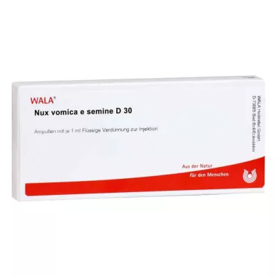 NUX VOMICA E semine D 30 ampuller, 10X1 ml NUX VOMICA E semine D 30 ampuller, 10X1 ml