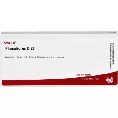 PHOSPHORUS D 20 ampuller, 10X1 ml PHOSPHORUS D 20 ampuller, 10X1 ml