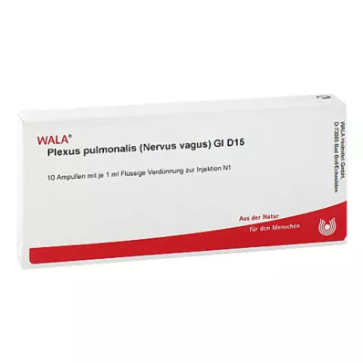 PLEXUS PULMONALIS Vagusnerven GL D 15 ampuller, 10X1 ml PLEXUS PULMONALIS Vagusnerven GL D 15 ampuller, 10X1 ml