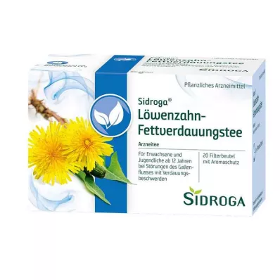 SIDROGA Filterpose med løvetannte, 20X1,5 g