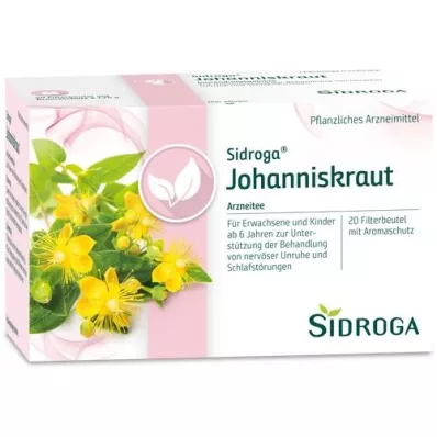 SIDROGA Filterpose med johannesurt-te, 20X1,75 g