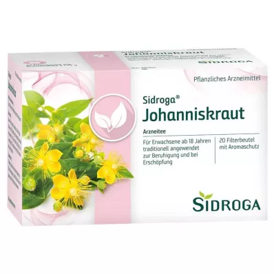 SIDROGA Filterpose med johannesurt-te, 20X1,75 g SIDROGA Filterpose med johannesurt-te, 20X1,75 g