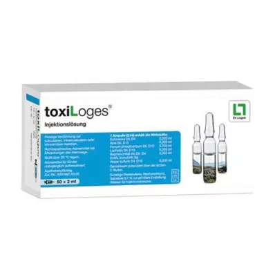 TOXILOGES Ampuller med injeksjonsvæske, oppløsning, 50X2 ml TOXILOGES Ampuller med injeksjonsvæske, oppløsning, 50X2 ml