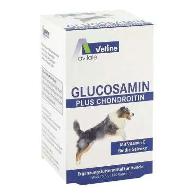 GLUCOSAMIN+CHONDROITIN Kapsler for hunder, 120 stk GLUCOSAMIN+CHONDROITIN Kapsler for hunder, 120 stk