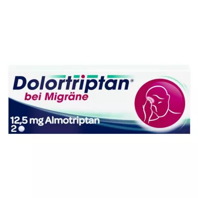 DOLORTRIPTAN for migrene Filmdrasjerte tabletter, 2 stk DOLORTRIPTAN for migrene Filmdrasjerte tabletter, 2 stk