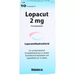 LOPACUT 2 mg filmdrasjerte tabletter, 10 stk
