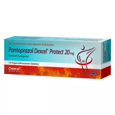 PANTOPRAZOL Dexcel Protect 20 mg enterotablett, 14 stk PANTOPRAZOL Dexcel Protect 20 mg enterotablett, 14 stk