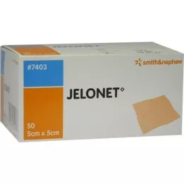JELONET Parafingass 5x5 cm steril peel-pakke, 50 stk