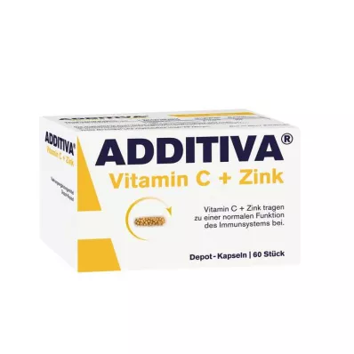 ADDITIVA Vitamin C Depot 300 mg kapsler, 60 kapsler ADDITIVA Vitamin C Depot 300 mg kapsler, 60 kapsler
