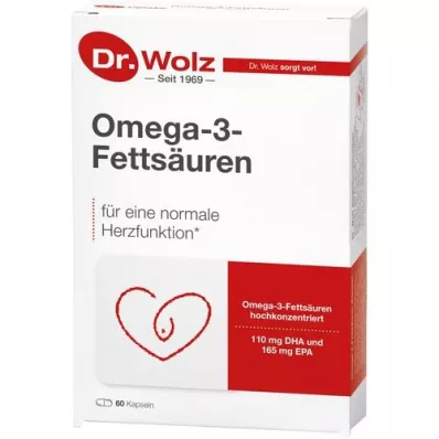 OMEGA-3 Fettsyrer 500 mg/60% kapsler, 60 stk