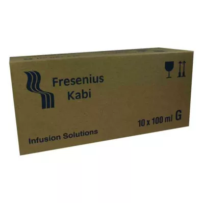 NATRIUMHYDROGENCARBONAT 8,4 % infusjonsoppløsning i glass, 10X100 ml