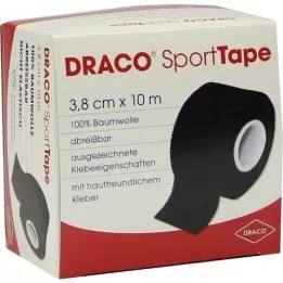 DRACO TAPEVERBAND 3,8 cmx10 m svart, 1 stk