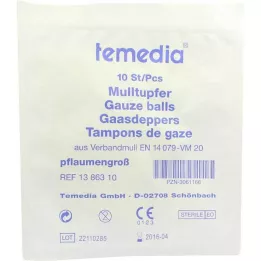 MULLTUPFER plommestørrelse steril, 10 stk