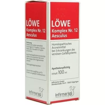 LÖWE KOMPLEX No.12 Aesculus-dråper, 100 ml