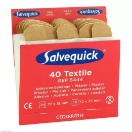 SALVEQUICK Plaster Strips elastisk refill 6444, 40 stk