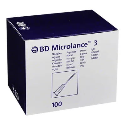 BD MICROLANCE Kanyle 30 G 1/2 0,29x13 mm, 100 stk BD MICROLANCE Kanyle 30 G 1/2 0,29x13 mm, 100 stk