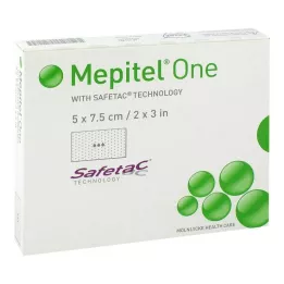 MEPITEL En 5x7,5 cm bandasje av silikonnett, 10 stk