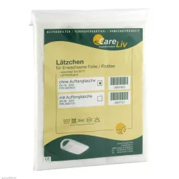 LÄTZCHEN Forlenget folie/plastfolie hvit med borrelås, 1 stk