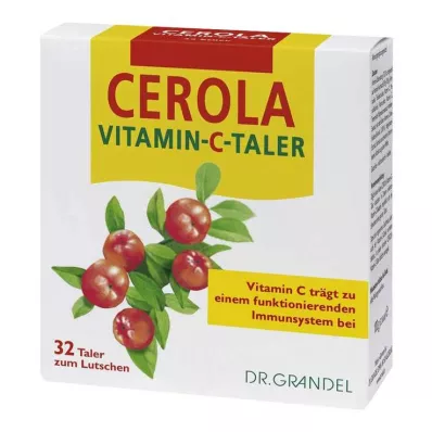 CEROLA Vitamin C Taler Grandel, 32 stk CEROLA Vitamin C Taler Grandel, 32 stk