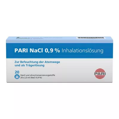 PARI NaCl-inhalasjonsvæske, ampuller, 20X2,5 ml PARI NaCl-inhalasjonsvæske, ampuller, 20X2,5 ml