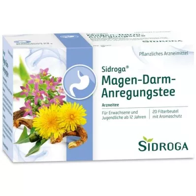 SIDROGA Gastrointestinal stimulerende tefilterpose, 20X2.0 g