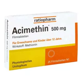 ACIMETHIN Filmdrasjerte tabletter, 25 stk