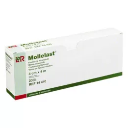 MOLLELAST Bandasjer 4 cmx4 m individuelt pakket, 20 stk