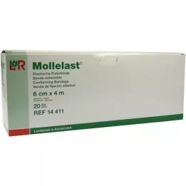 MOLLELAST Bandasjer 6 cmx4 m individuelt pakket, 20 stk