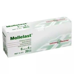 MOLLELAST Bandasjer 6 cmx4 m individuelt pakket, 20 stk
