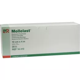 MOLLELAST Bandasjer 10 cmx4 m individuelt pakket, 20 stk