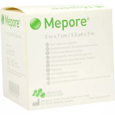 MEPORE Usteril sårbandasje 7 cmx5 m, 1 stk MEPORE Usteril sårbandasje 7 cmx5 m, 1 stk