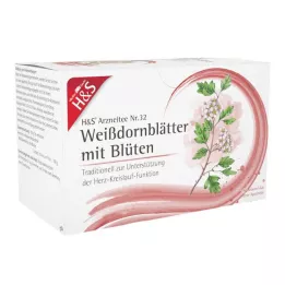 H&amp;S Hagtornblader med blomster Filterpose, 20X1,6 g