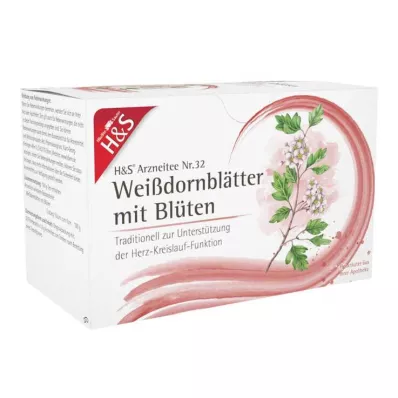 H&amp;S Hagtornblader med blomster Filterpose, 20X1,6 g