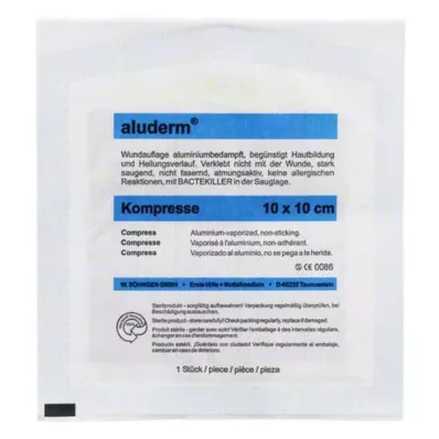 ALUDERM Kompresser 10x10 cm, 1 stk