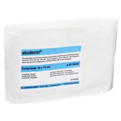 ALUDERM Kompresser 10x10 cm, 50 stk
