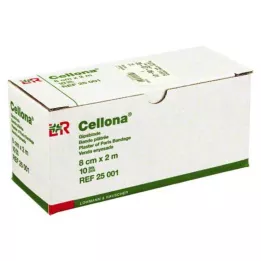 CELLONA Gipsbandasjer 8 cmx2 m, 2X5 stk