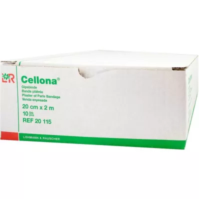 CELLONA Gipsbandasjer 20 cmx2 m, 2X5 stk CELLONA Gipsbandasjer 20 cmx2 m, 2X5 stk