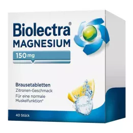 BIOLECTRA Magnesium 150 mg sitronbrusetabletter, 40 stk