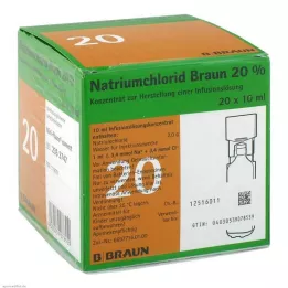 NATRIUMCHLORID 20 % MPC Elektrolyttkonsentrat, 20X10 ml