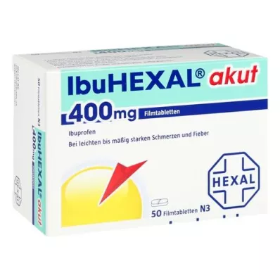 IBUHEXAL akutt 400 filmdrasjerte tabletter, 50 stk