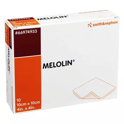 MELOLIN 10x10 cm sårbandasjer sterile, 10 stk MELOLIN 10x10 cm sårbandasjer sterile, 10 stk