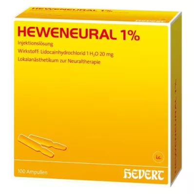 HEWENEURAL 1 % ampuller, 100X2 ml