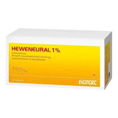 HEWENEURAL 1 % ampuller, 100X2 ml