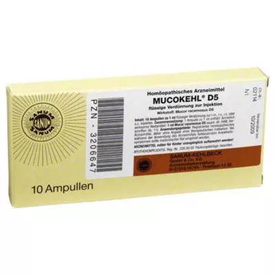MUCOKEHL Ampuller D 5, 10X1 ml MUCOKEHL Ampuller D 5, 10X1 ml