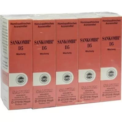 SANKOMBI D 5 dråper, 10X10 ml