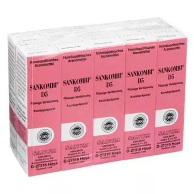 SANKOMBI D 5 dråper, 10X10 ml