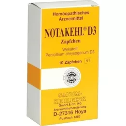 NOTAKEHL D 3 stikkpiller, 10 stk