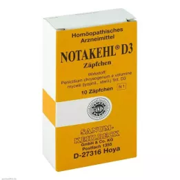 NOTAKEHL D 3 stikkpiller, 10 stk
