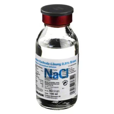 KOCHSALZLÖSUNG 0,9 % hetteglass av glass, 100 ml